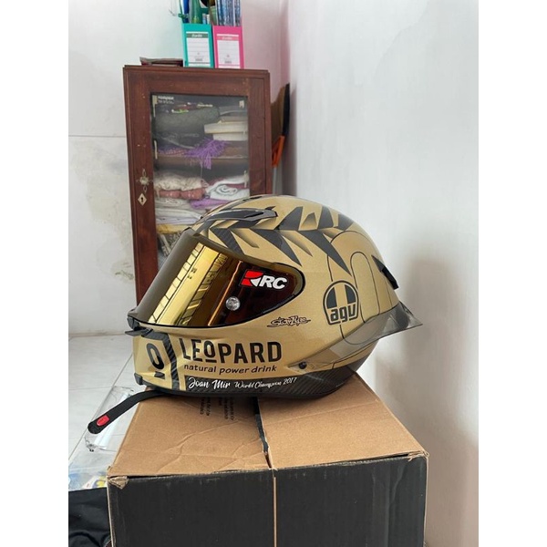 Agv leopard best sale gold harga