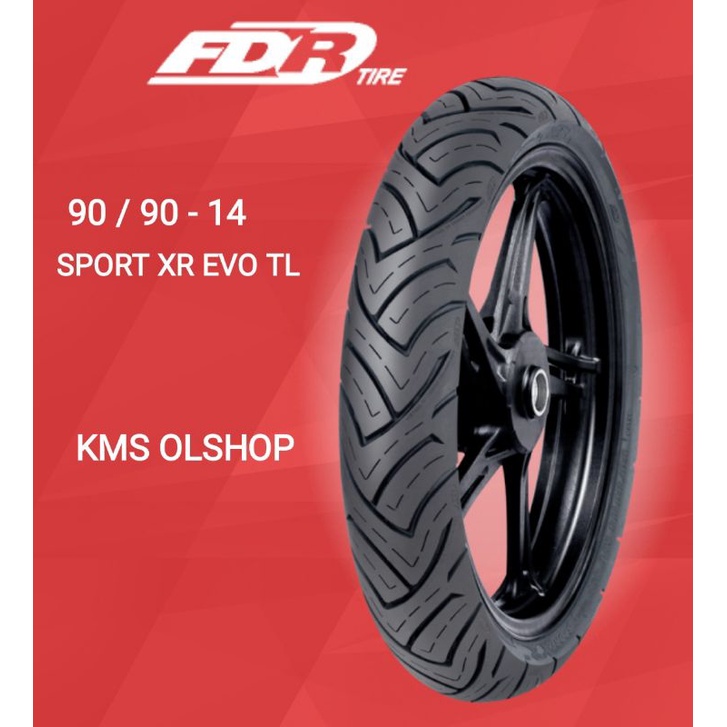 Jual BAN LUAR FDR 90/90 14 SPORT XR EVO TUBLES SPORT XR EVO TL BAN FDR ...