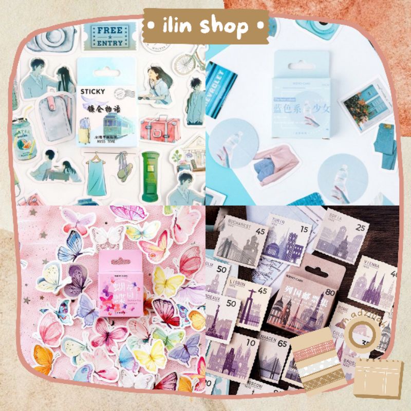 Jual 23pcs Sticker Deco Box Sharing Stiker Dekorasi for Journal
