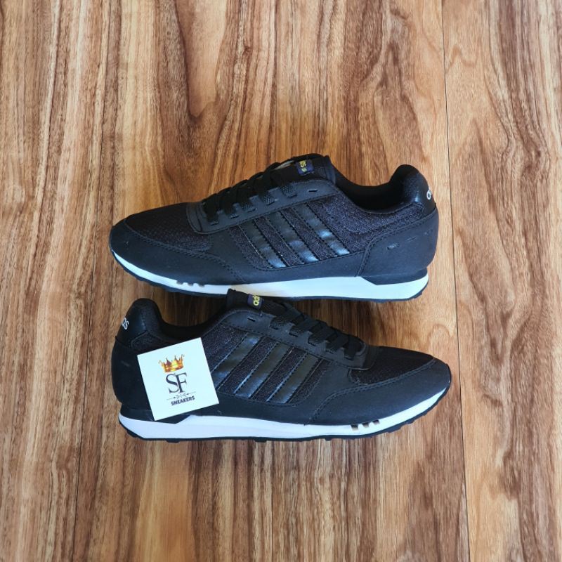 Sepatu adidas neo hotsell city racer full black