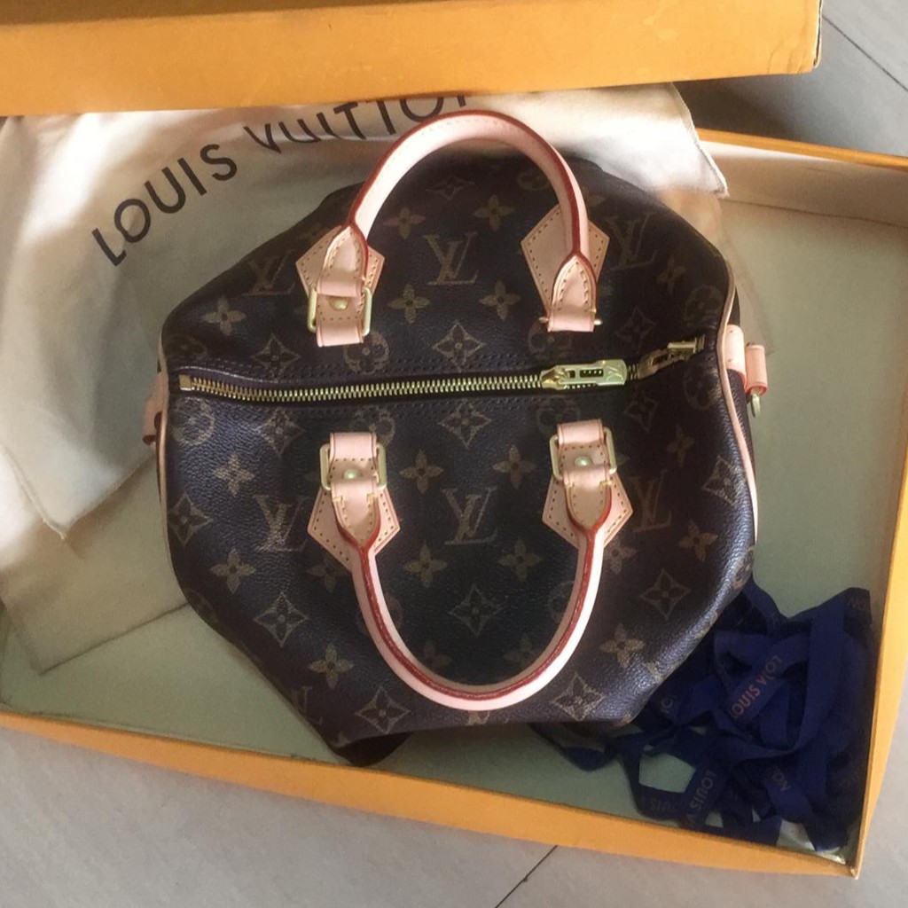 Tas Lv Speedy Monogram 25 Original