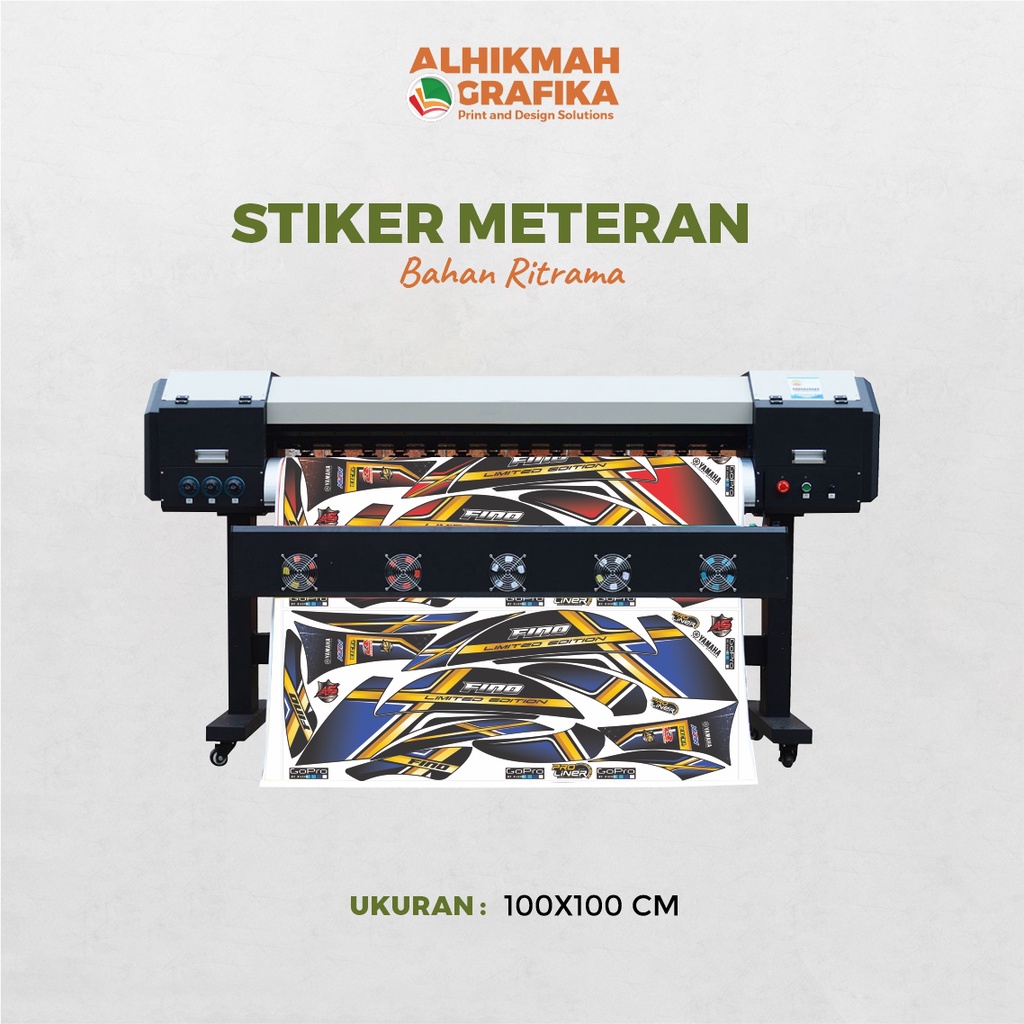 Jual Cetak Stiker Meteran Bahan Ritrama Duratac Vinyl Putih Susu Dan Transparan Shopee Indonesia