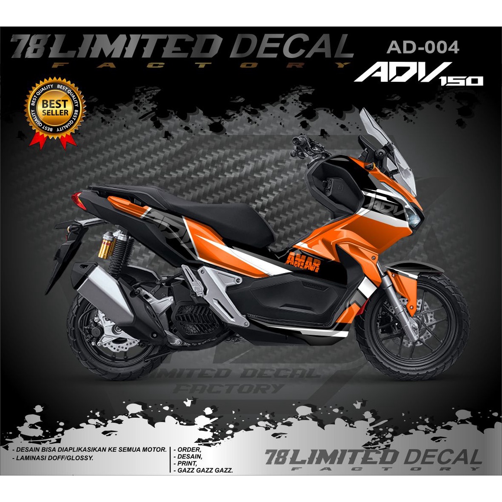 Jual Decal Adv 150 Fullbody Dekal Stiker Sticker Adv 150 Desain Grafis ...