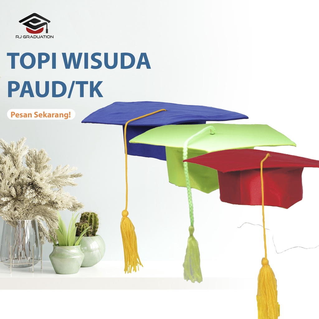 Jual TOPI WISUDA ANAK TK/PERLENGKAPAN WISUDA/TOGA ANAK TK | Shopee