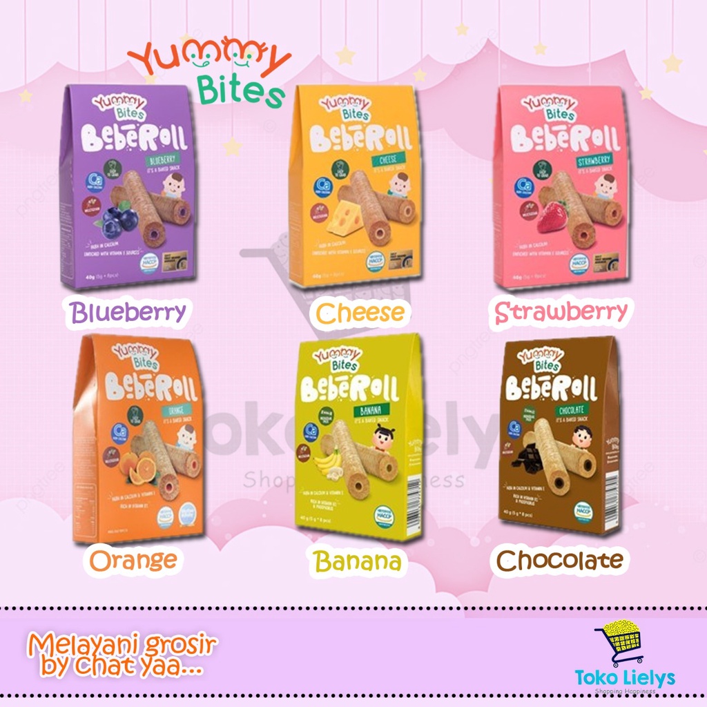 Jual Yummy Bites Beberoll 40 Gr Bebe Roll Yummybites MPASI | Shopee ...