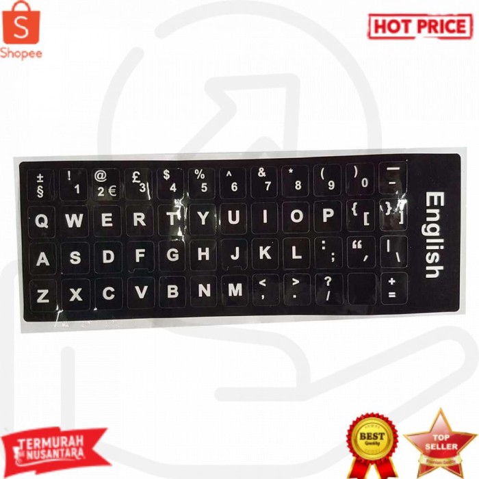 Jual keyboard english layout sticker for keyboard stiker keyboard