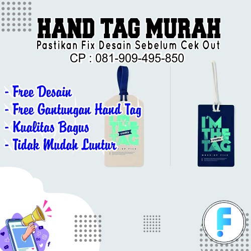 Jual Label Hantag Murah Free Tali Handtag Hangtag Baju Label