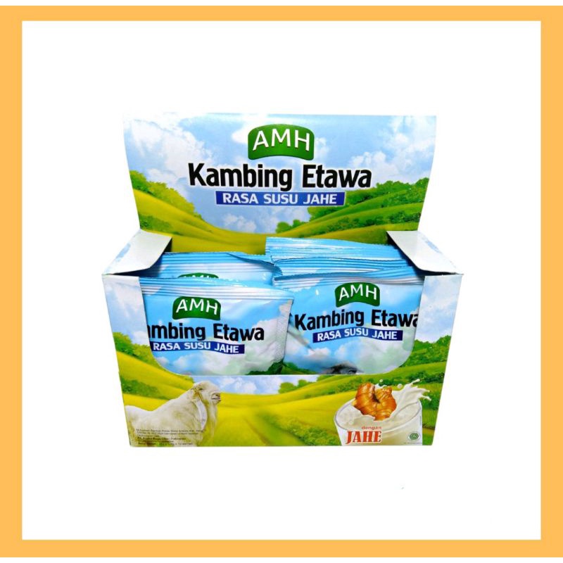 Jual AMH Susu Etawa AMH+Jahe | Per box isi 10 sachet @25gr | Shopee ...