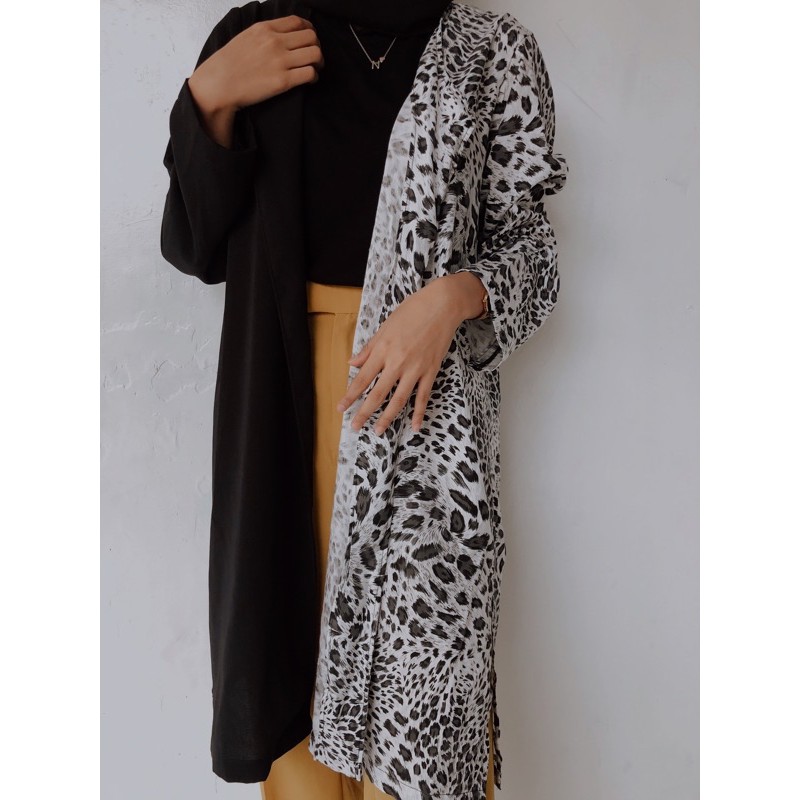 Jual outer leopard grey | Shopee Indonesia