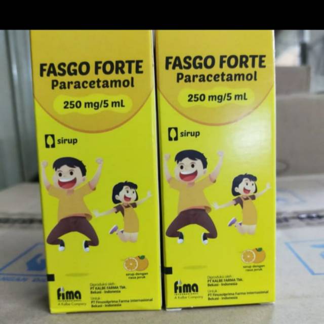 Jual Fasgo Forte Paracetamol Syrup 60ml Shopee Indonesia