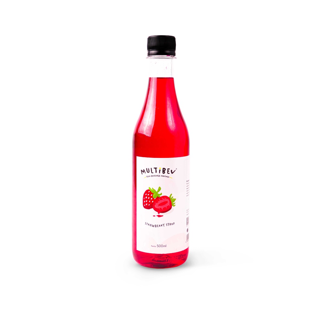 Jual Multibev Sirup Rasa Stroberi Sirup Halal Minuman Kekinian Ala Kafe Syrup Strawberry Botol 6141