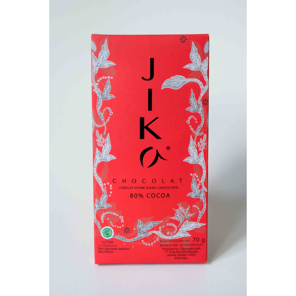 Jual JIKA Chocolat Cokelat Hitam (Dark Chocolate) 80% Cocoa | Shopee ...