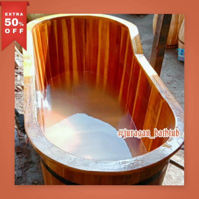 Jual Bathtub kayu jati finishing glossy Shopee Indonesia