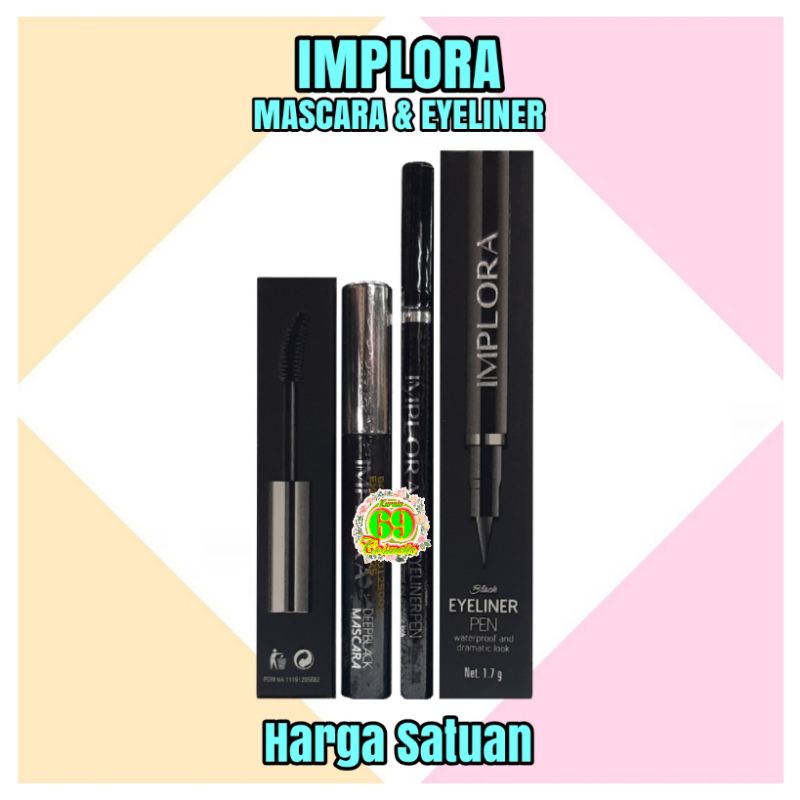 Jual MASCARA & EYELINER IMPLORA (SATUAN) Shopee Indonesia