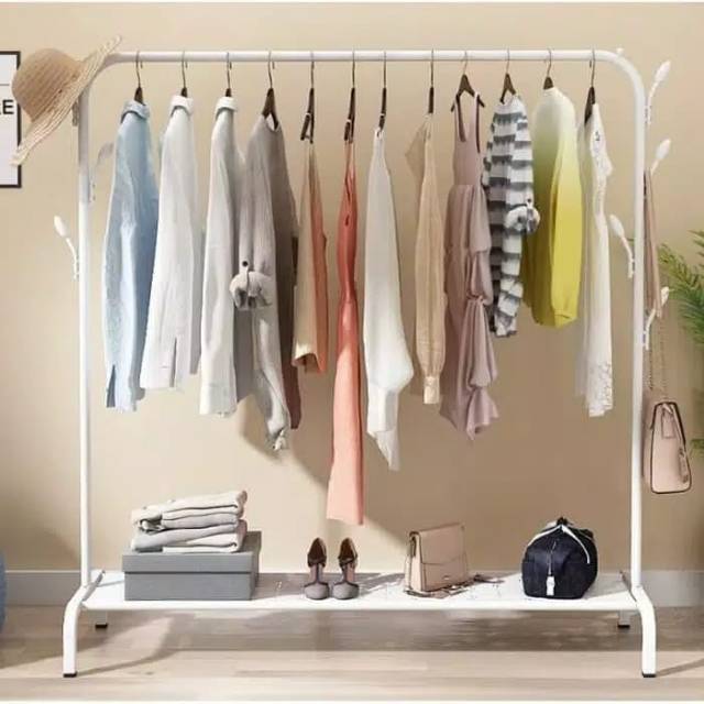 Jual Stand Hanger Besi Rak Baju Multifungsi Shopee Indonesia