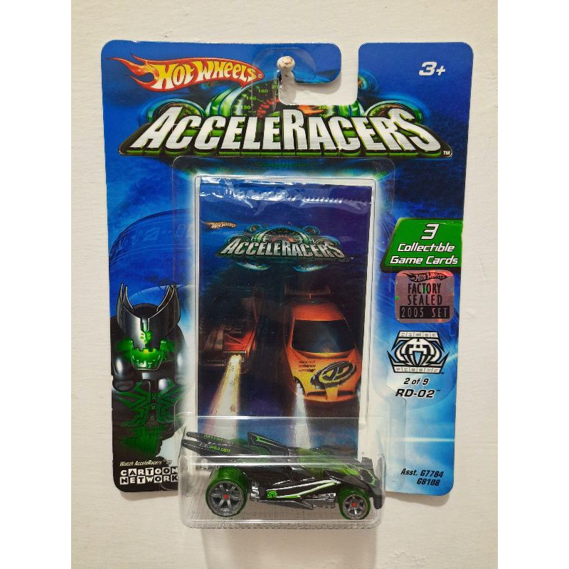 hot wheels acceleracers racing drones 02 factory sealed 2005 ban hijau