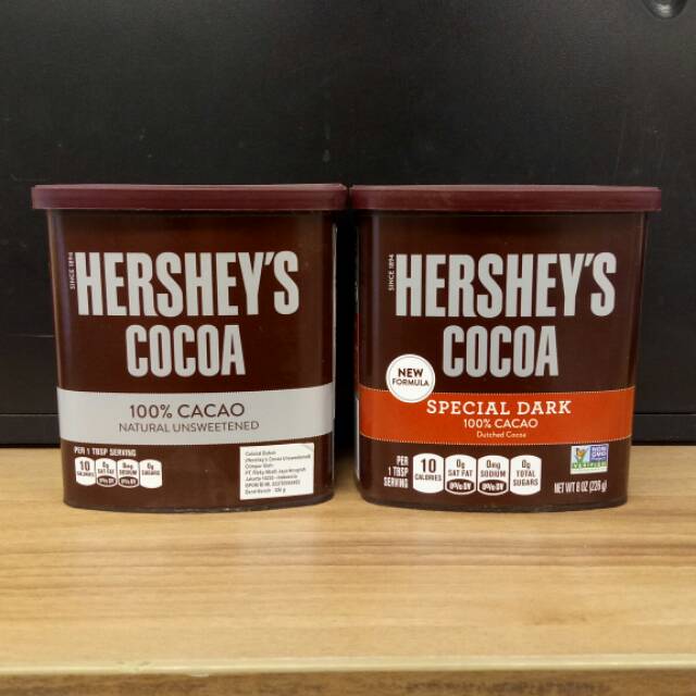 Jual HERSHEY'S COCOA POWDER HERSHEY COKLAT BUBUK 80Z (226GR) | Shopee ...