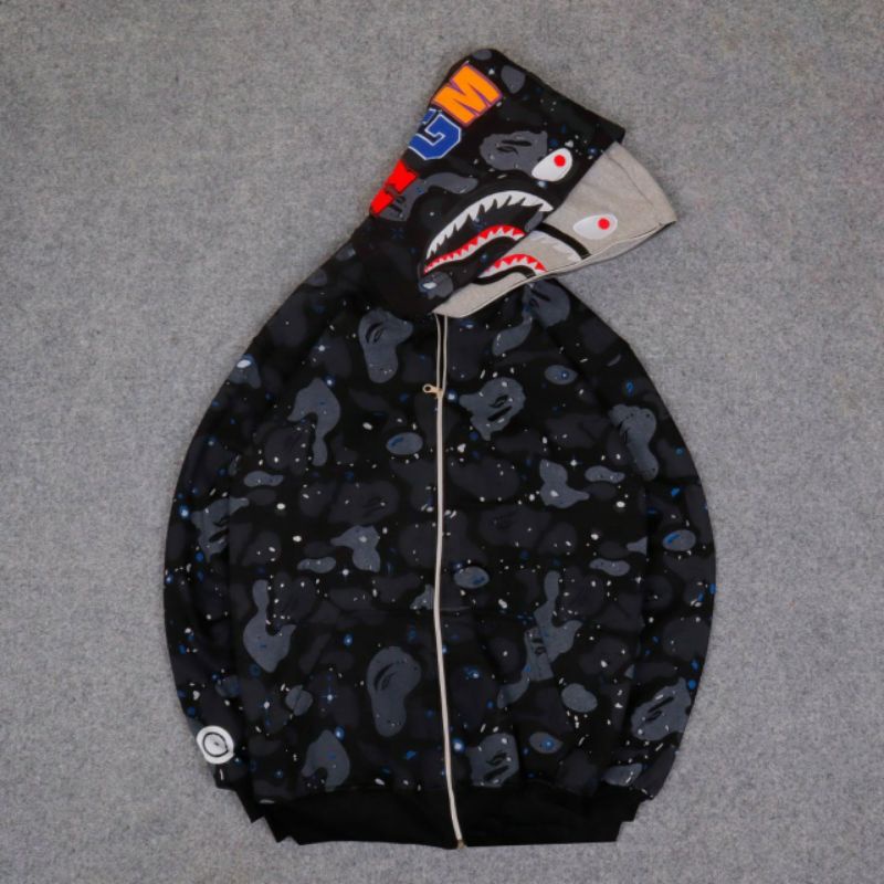 Harga bape shop shark hoodie original