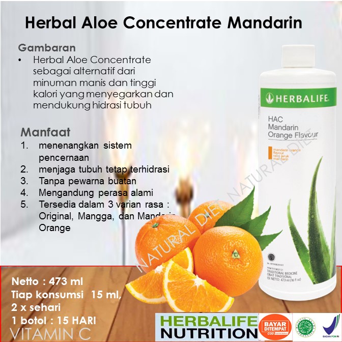 Jual Herbal Aloe Concentrate Mandarin,kesehatan, melancarkan buang air