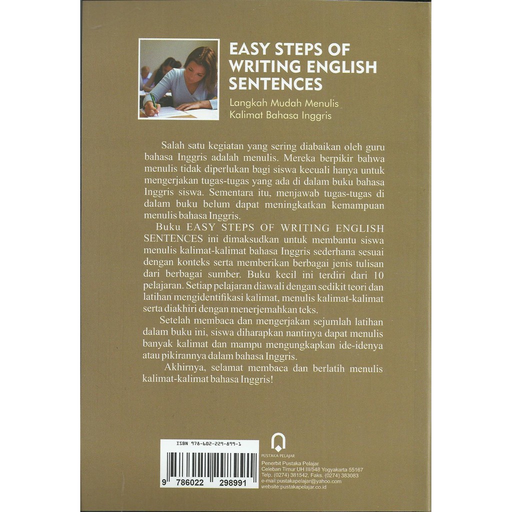 Jual BUKU ORI EASY STEPS OF WRITING ENGLISH SENTENCES - ENDANG SRI ...