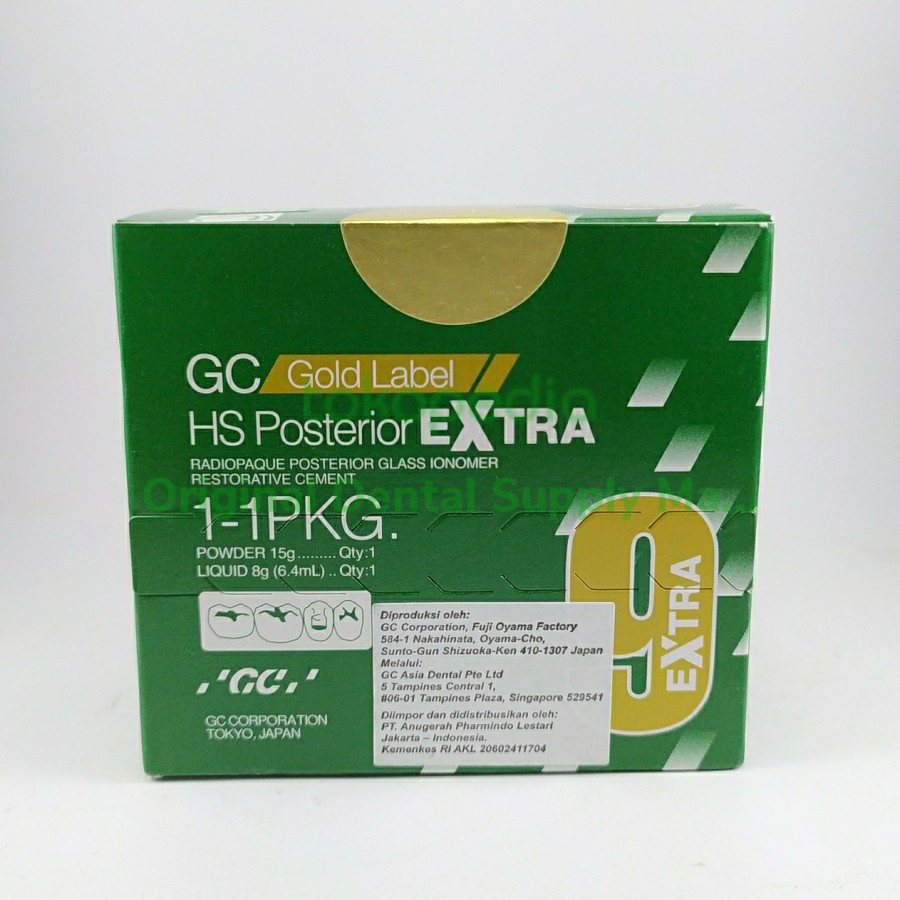 Jual Dental GC gold label Fuji 9 Extra Ukuran Besar Powder 15g Liquid