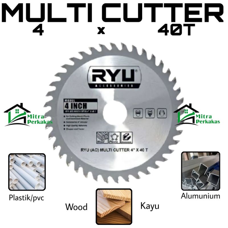 Jual RYU Multi Cutter 4 X 40 T Pisau Potong Almunium atau Potong ...