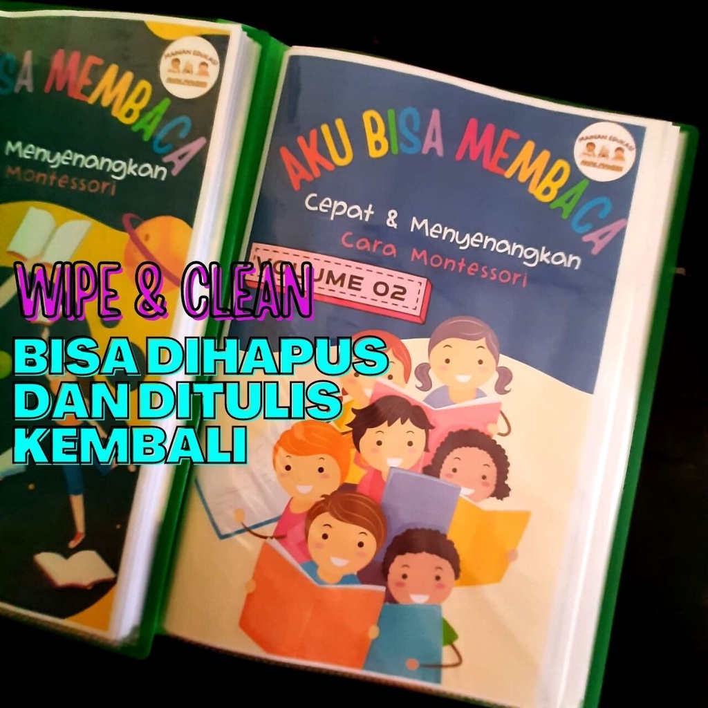 Jual BUKU BELAJAR MEMBACA ANAK TK PAUD SD Ala MONTESSORI Menyenangkan ...