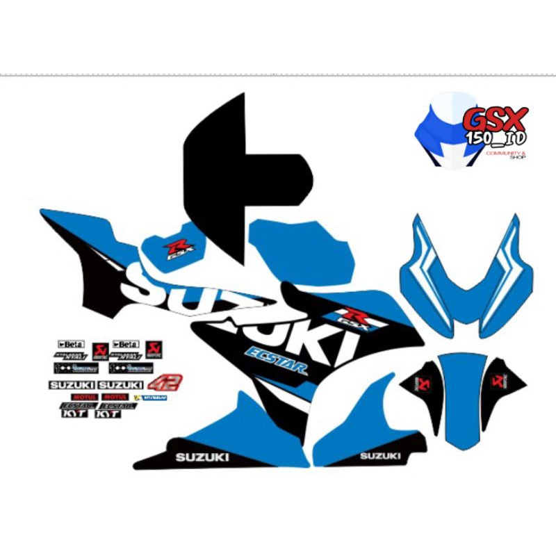 Jual Decal Custom GSX R 150 FREE STICKER LOGO | Shopee Indonesia