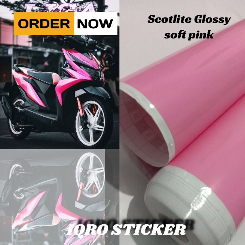 Jual Sticker scotlite pink glossy skotlet motor violet candy scotlet ...