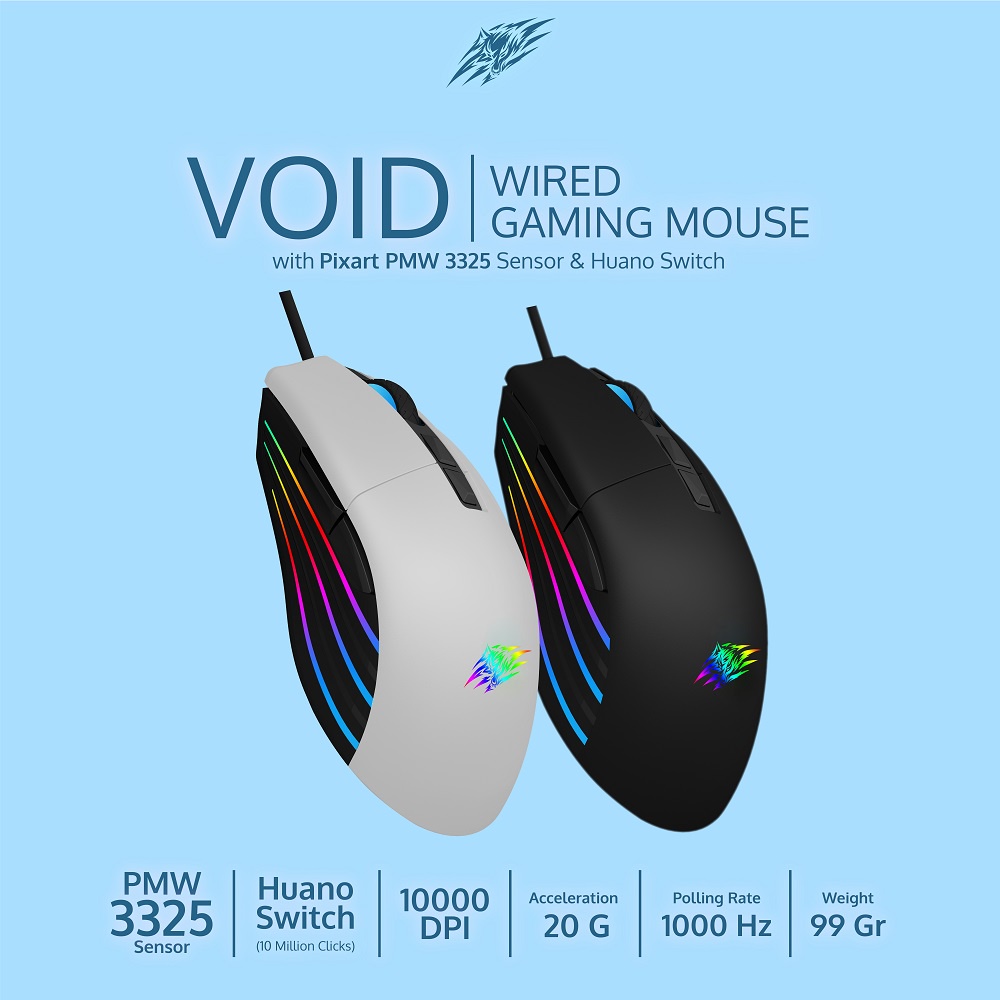 Jual Mouse Gaming RGB Sades Void PMW 3325 | Shopee Indonesia