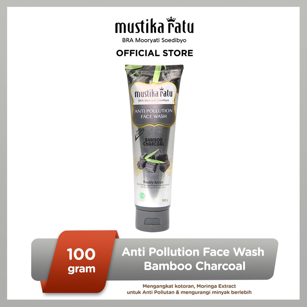 Anti Pollution Face Wash Bamboo Charcoal 100g