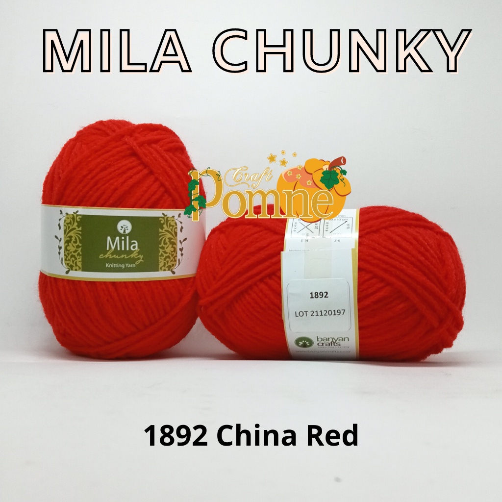 Jual Benang Rajut Mila Chunky Acrylic Braided Yarn Shopee Indonesia