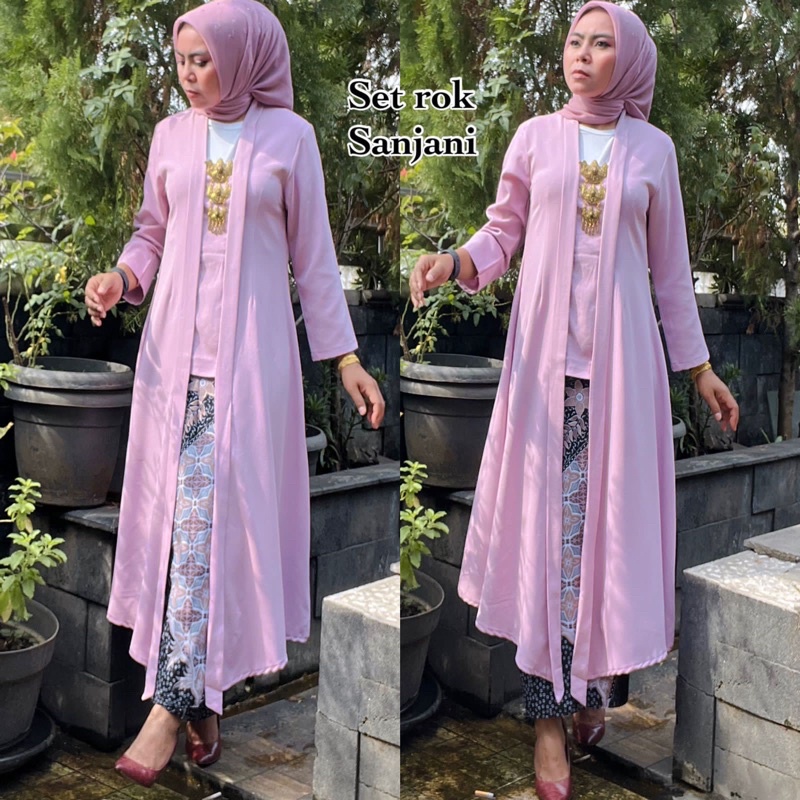 Jual Ann Jc Set Kutu Sanjani Original Terbaru Panjang Kebaya Modern Fashion Muslim