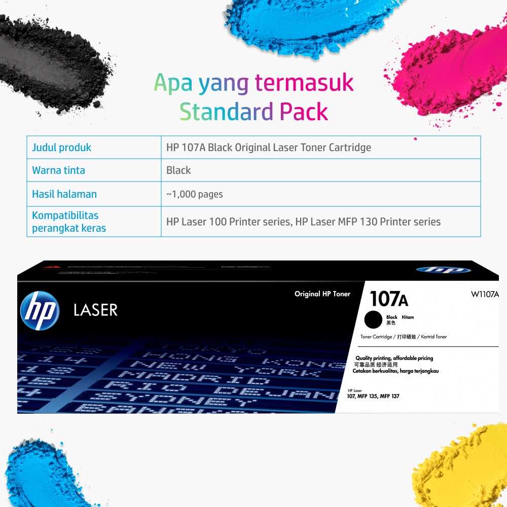 HP Toner 107A Black Original [W1107A] (2)