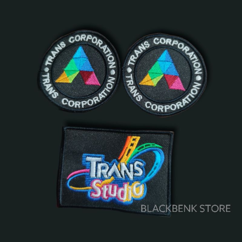 Jual patch emblem trans studio bordir emblem custom satuan Shopee