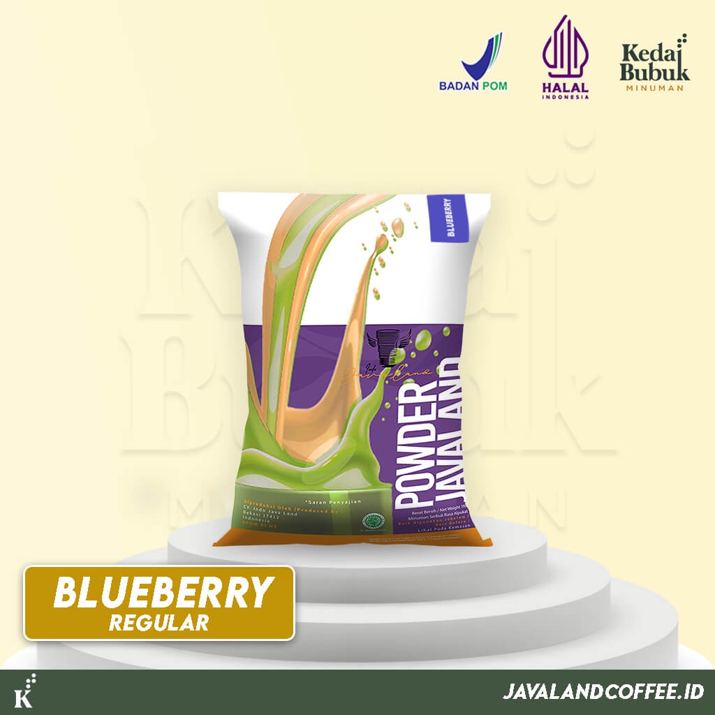 Jual Javaland Bubuk Minuman Rasa Blueberry 1Kg - Regular Plain | Bubble ...