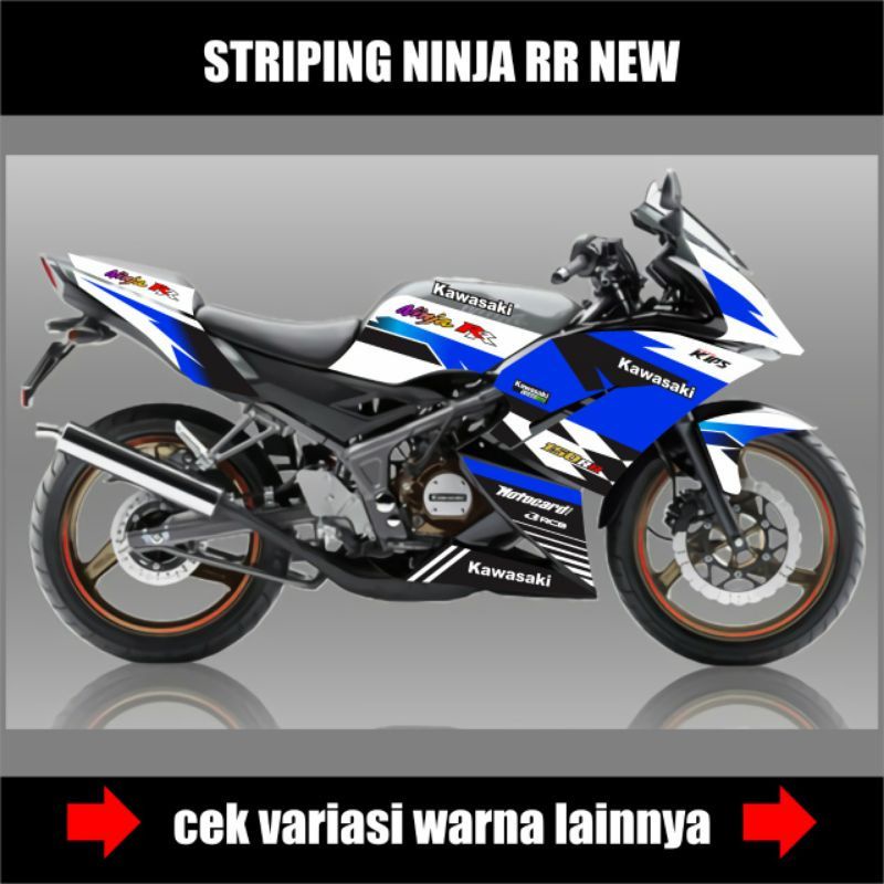 Jual Stiker Striping Motor Ninja RR 150R New / Sticker Decal Kawasaki ...