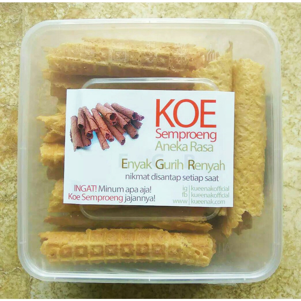 Jual Kue Semprong rasa Kelapa (Koe Semproeng) | Shopee Indonesia