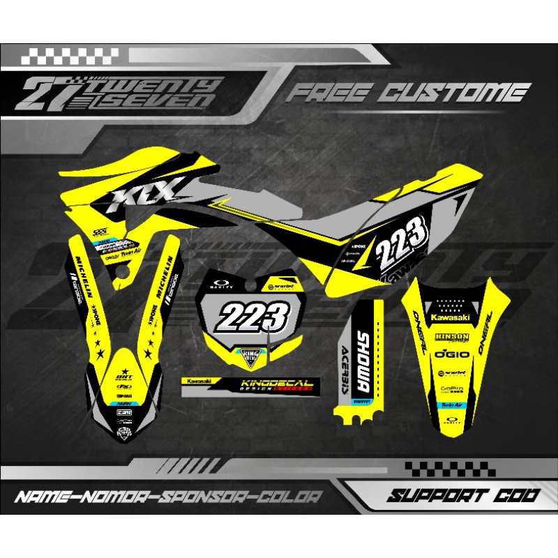 Jual DECAL STICKER KLX GORDON FULL BODY | Shopee Indonesia