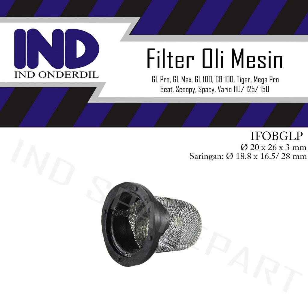 Jual Filter Saringan Oli Mesin Bawah Vario Karbu Cbs Techno Cw Fi