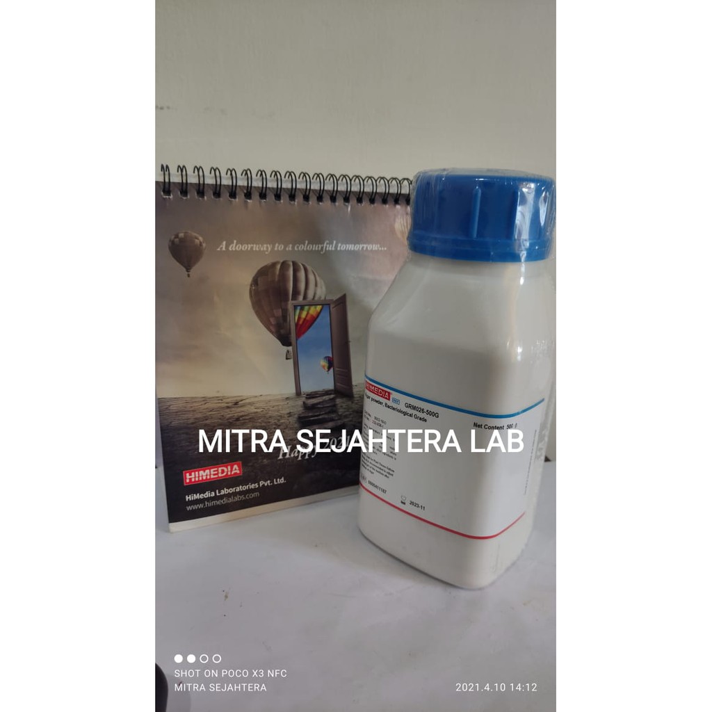Jual Agar Powder Bacteriological Himedia 500gr GRM026 Media Mikro Bacto