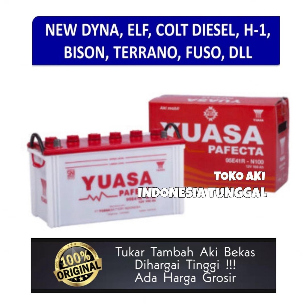 Jual AKI MOBIL YUASA N50Z DYNA COLT DIESEL CANTER HINO FUSO KIJANG