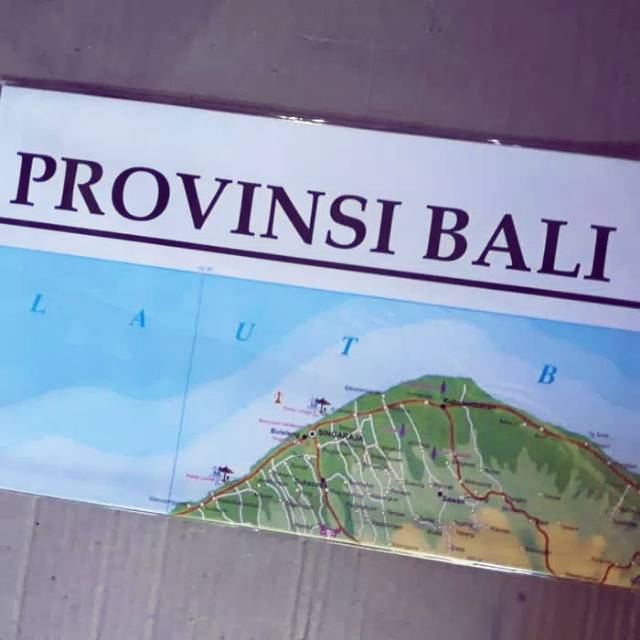 Jual Peta Provinsi Bali Lipat 102x72cm | Shopee Indonesia