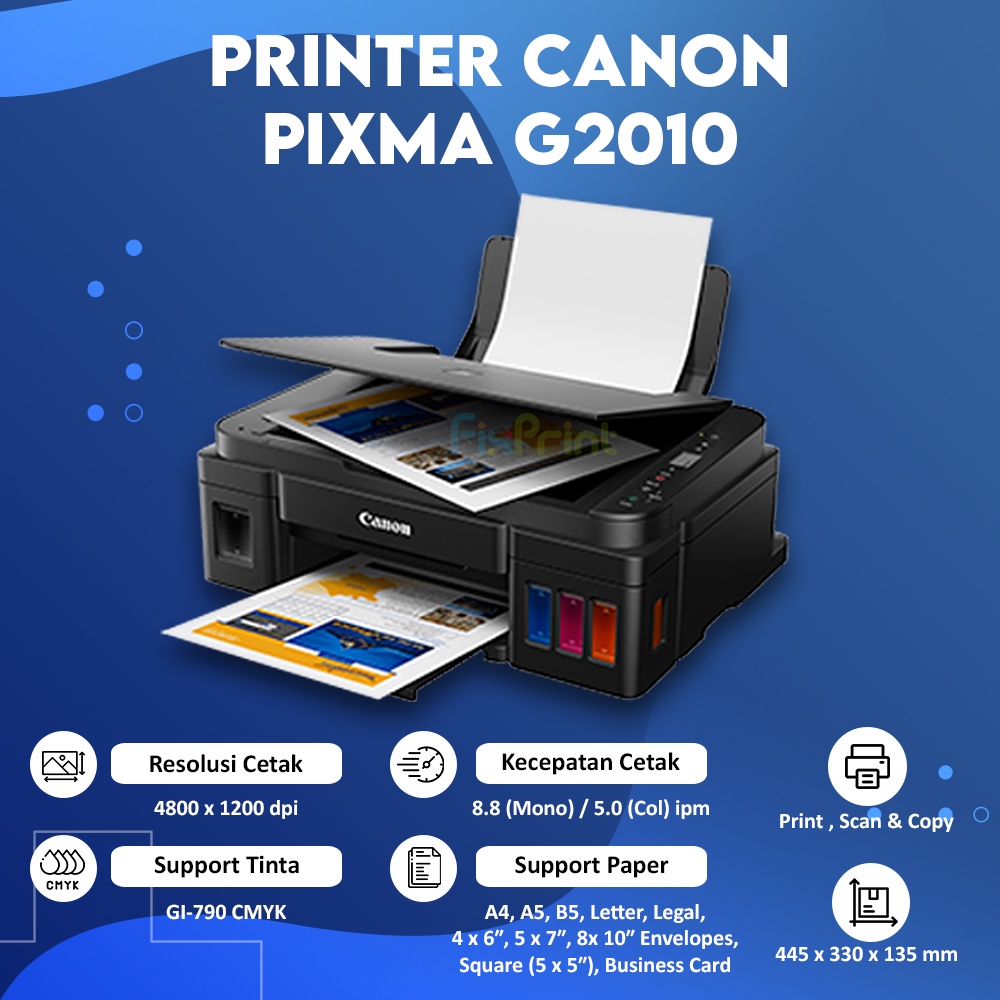 Jual Printer Canon G2010 Or G2020 Pixma Print Scan Copy New Shopee