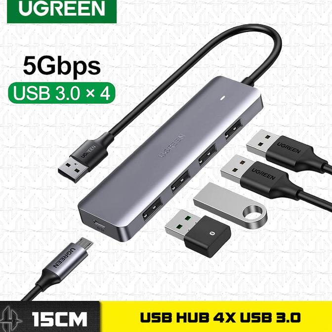 Jual Ugreen 50985 Usb Hub 4In1 Usb Port 3.0 Splitter Desktop Adapter ...