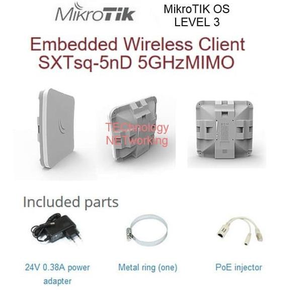 Jual Mikrotik Sxtsq 5nd 5ghz Mimo Embedded Wireless Client Shopee