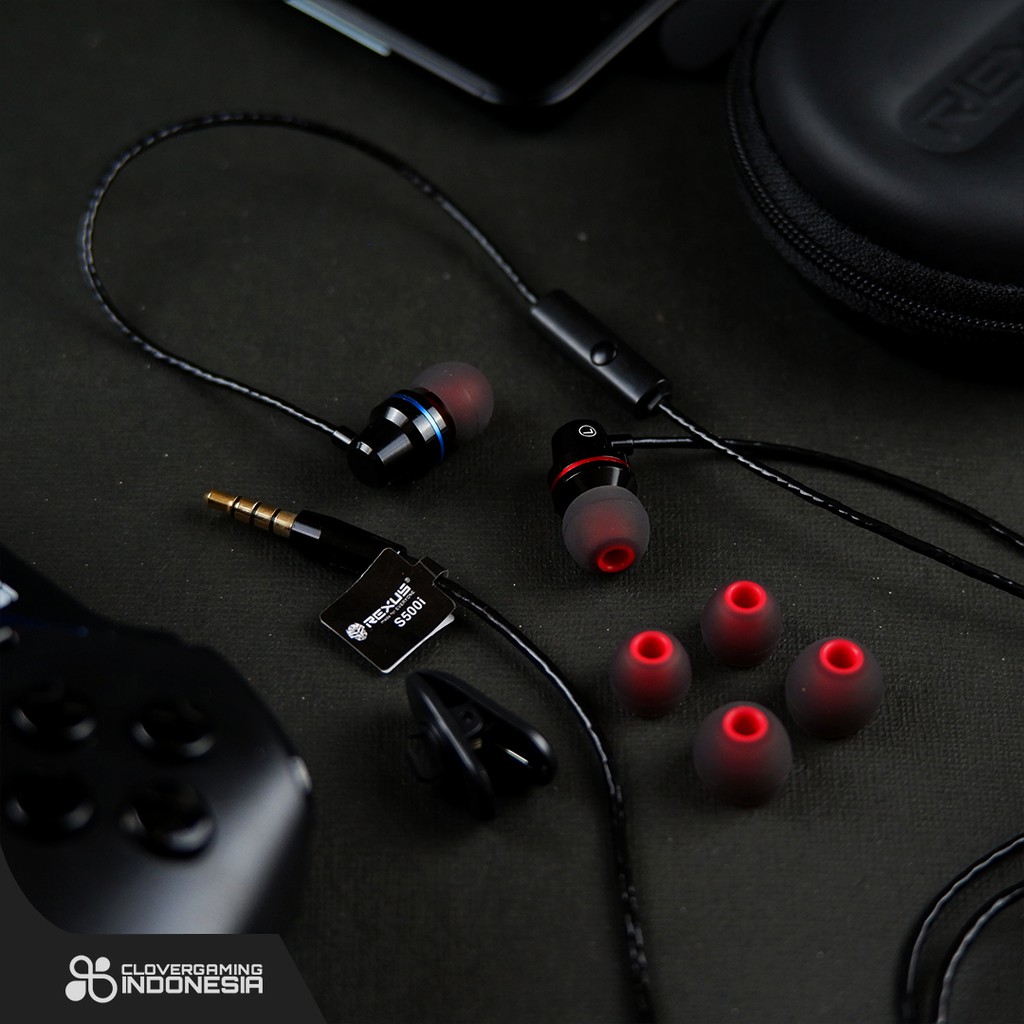 Jual Rexus S500i Gaming Earphone S-500i Music S 500 i S 500i Headset ...