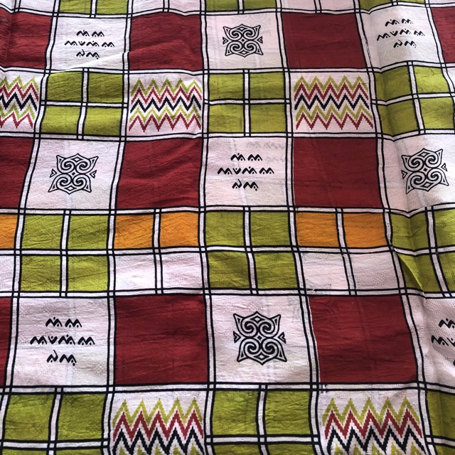 Jual Kain Tenun Meteran Batik Sutra Khas Bugis “Aksara Lontara ...