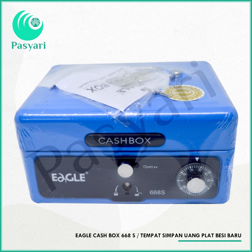 Jual Eagle Cash Box 668 S / Tempat Simpan Uang Plat Besi Baru Shopee