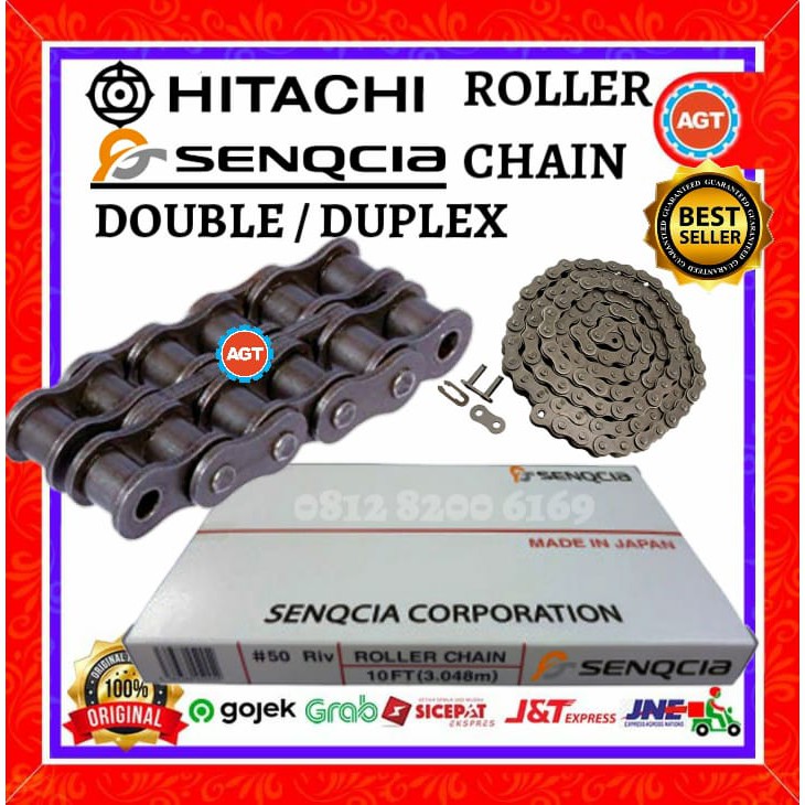 Jual RS 1602 DOUBLE HITACHISENQCIA ROLLER CHAIN (RANTAI JAPAN